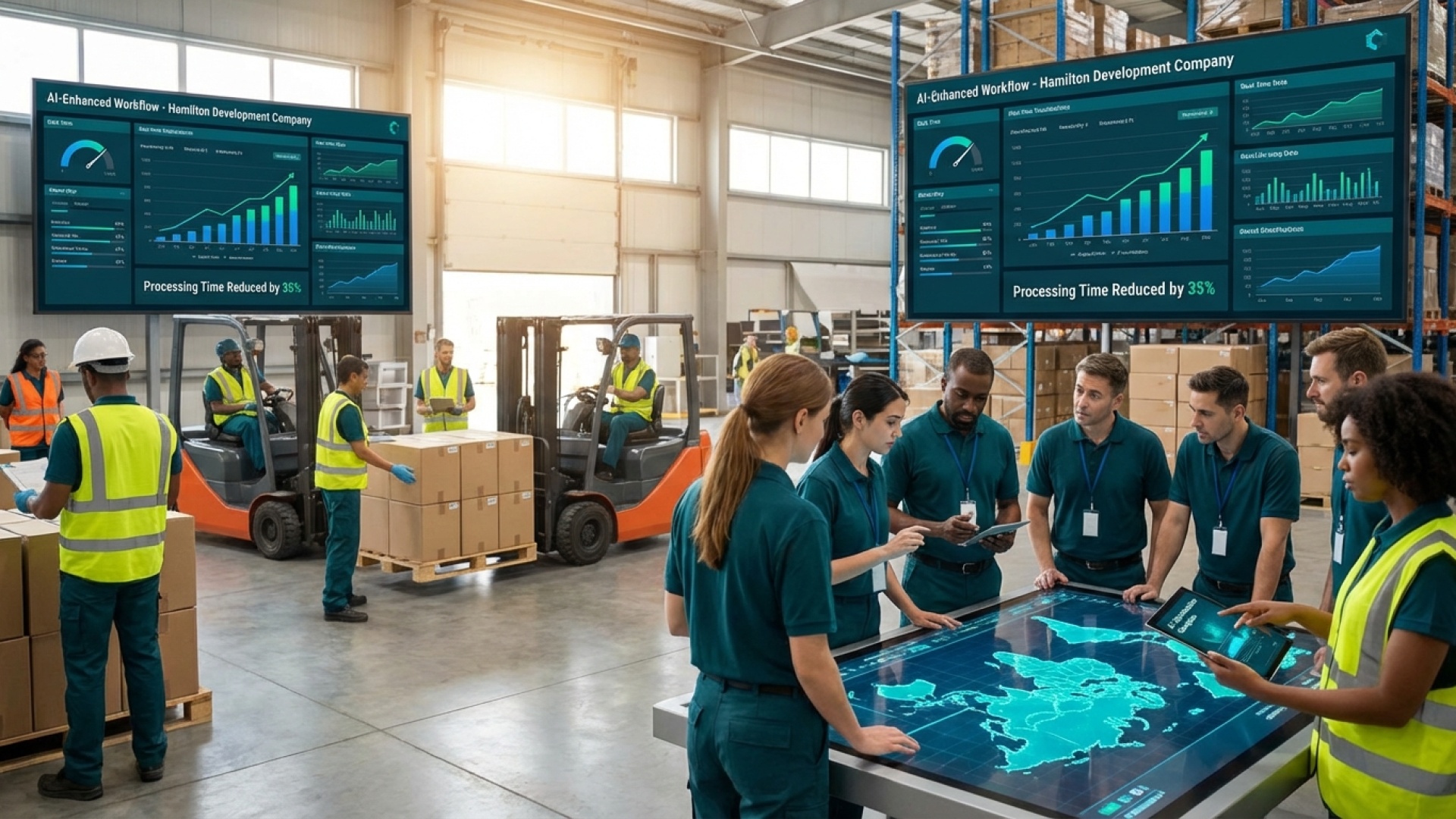 AI-powered custom software development company - High-resolution customer-focused software development by Hamilton Development Company