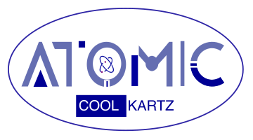 Logo of Atomic Cool Kartz, showcasing modern design elements and branding relevant to custom software solutions and technology consulting.